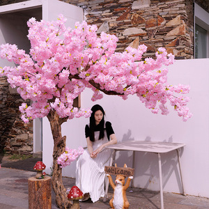 Árbol de Flores de Cerezo Artificial Resistente a los Rayos UV, en Maceta de Plástico, Decoración para el Hogar, Jardín y Cafetería - Product Image 4