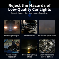 Phares halogènes super lumineux Glint OEM ODM, phare halogène pour voiture, phare antibrouillard étanche pour système d'éclairage automobile