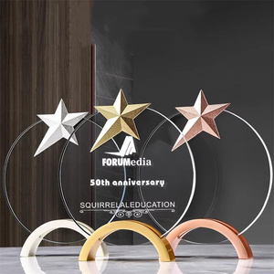 カスタムブラックベーススターラウンドハートレジンアワードスタチューファンタジー卓球フットボールリーグクリスタルトロフィー - Product Image 3