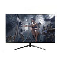 Moniteur de jeu incurvé de 27 pouces 1920*1080 Ordinateur 75HZ Écran LCD de bureau sans bordure