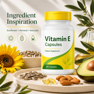 Nouveau Complexe de Vitamine E Naturelle Ultra Tocotriénols 330mg Mélange Antioxydant Soutien Immunitaire Santé de la Peau Adulte 60 Certifié GMP - Product Image 5