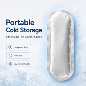 Leakproof Custom Aluminum Foil <strong>Gel</strong> <strong>Ice</strong> <strong>Pack</strong> Medical Insulin <strong>Ice</strong> <strong>Pack</strong> For Medication Delivery Insulin Cooling - Product Image 1