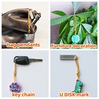 Xiaochuan produits en gros pendentif accessoires tasse breloques bouteille d'eau décoration papeterie personnalisée pendentifs pour verres