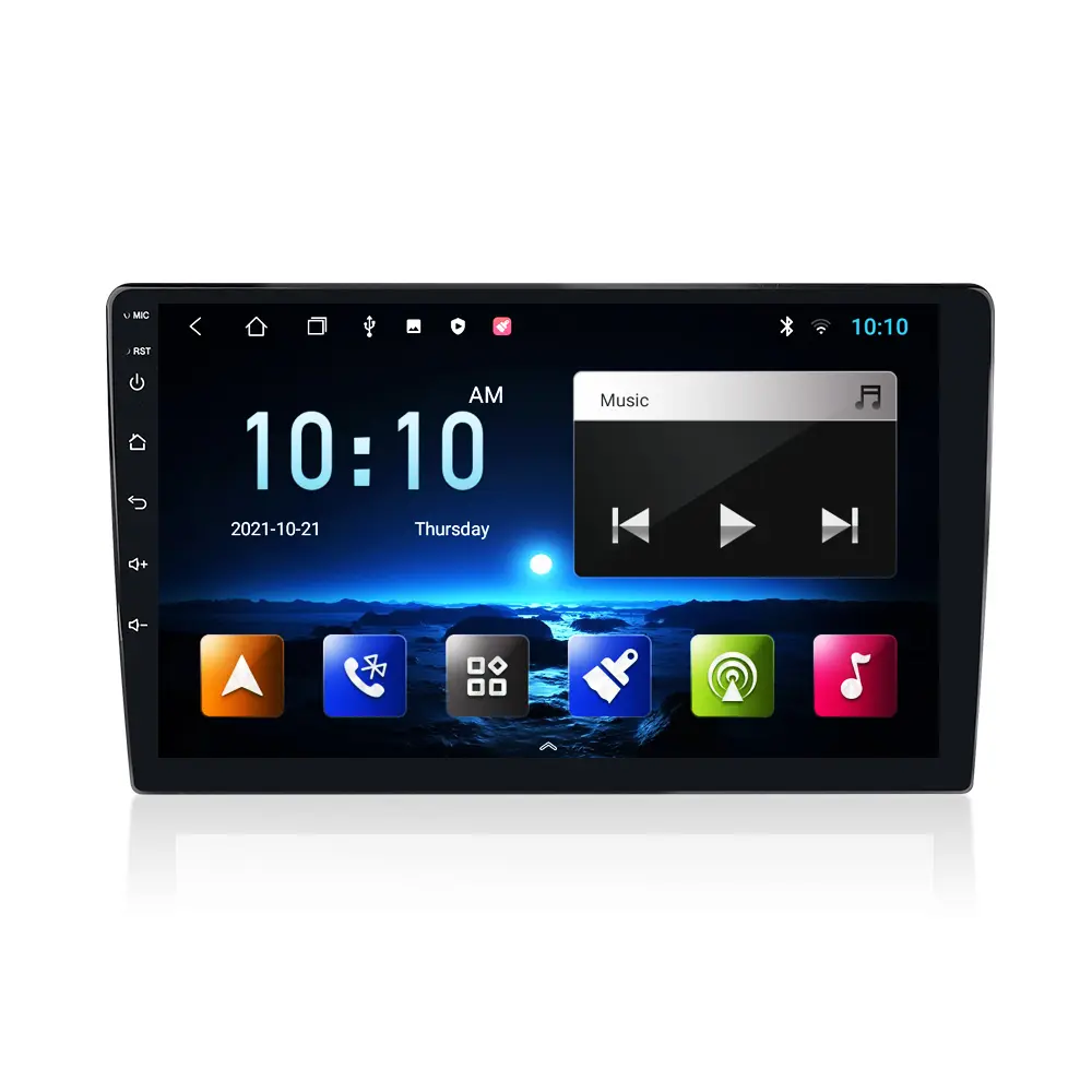 10 Inch 2.5D IPS Display Screen 2 Din Android Car Radio MP5 Player EQ USB FM Stereo 1GB 16GB GPS Navigation