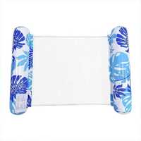 Matelas Gonflable Portable pour Eau - Chaise Longue de Piscine et Selle d'Exercice 3-en-1 pour Plage, Lac et Jardin