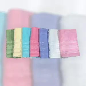 10 toallas de baño rectangulares 100% algodón de color liso absorbentes para adultos - Product Image 1