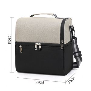 Double Compartments Cooler Insulation Lunch Bag with Shoulder Strap for Unisex - Product Image 6