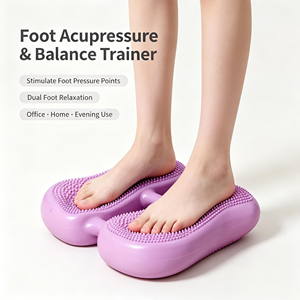 Tapis de massage des pieds gonflable en PVC double, stimulateur <span class=keywords><strong>d</strong></span>'acupression, planche <span class=keywords><strong>d</strong></span>'<span class=keywords><strong>équilibre</strong></span> pour le yoga, la remise en forme et la relaxation plantaire - Product Image 3