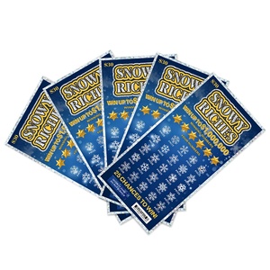 Tarjeta Rasca y Gana con Diseño Personalizado de Dibujos Animados, Boletos de Lotería Rasca y Gana, Impresión Digital - Product Image 2