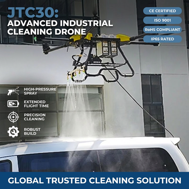 Joyance Industrial Exterior Cleaning Drone Professional Building Washer UAV with Precision Pressure Control and Dual RTK Ops