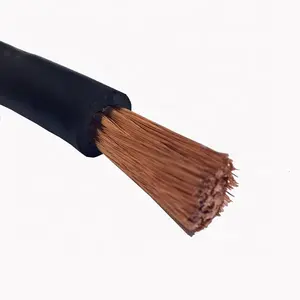 Rubber Flexible Cable 1 AWG 2 Gauge AWG Super Flexible ARC Welder Rubber Copper Welding Cable