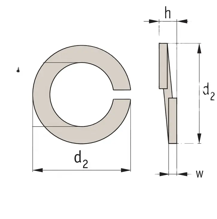 DIN127 Gr2/Gr5 Titânio Helicoidal Primavera Bloqueio Anilhas Metal Onda Crinkle Primavera Lavadora