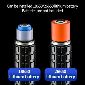 WOSEN-Lampe torche LED longue luminosité, micro usb rechargeable, zoom, portable, pour le camping, haute puissance - Product Image 6