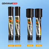 Marqueurs POP GENVANA en gros, pointe plate 6/12/20/30 mm, à base d'huile, imperméables, séchage rapide, rechargeables, pour la publicité et l'art