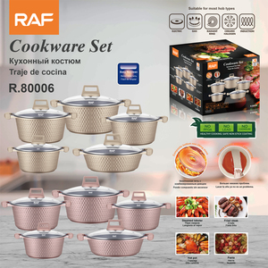Juego de Ollas RAF Antiadherentes para Cocina, Varios Tamaños, Compatible con Inducción, Gas y Vitrocerámica, R.80006 RAF 20 - Product Image 6