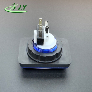 Interrupteurs à bouton-poussoir momentanés rectangulaires à LED éclairés 52x37mm, 5V 12V, à surface plate, prix usine JY pour machines de jeux d'arcade - Product Image 2