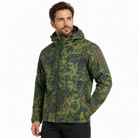 Veste d'hiver tactique pour homme en coton camouflage coupe-vent et imperméable avec capuche, personnalisable ISO