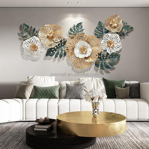 PL fiori fatti a mano foglia di lusso altri accessori decorazioni per la <span class=keywords><strong>casa</strong></span> decorazioni d'arte pezzi decorazione della parete <span class=keywords><strong>2023</strong></span> camera di Design in metallo parete arte - Product Image 2
