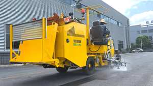 Machine de marquage routier autopropulsée à deux composants, équipement de marquage au sol par pulvérisation à froid - Product Image 4