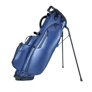 <span class=keywords><strong>Bolsa</strong></span> <span class=keywords><strong>de</strong></span> Golf <span class=keywords><strong>de</strong></span> Lujo en Cuero PU Azul Marino con 6 Divisiones, Logotipo Personalizado, Ligera, con Doble Correa - Product Image 1