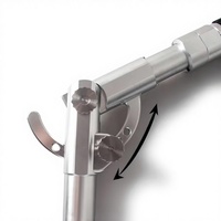Canne à pêche à la traîne A1 Topline-Echo 6061 en aluminium à action lente, réglable, avec poignée coudée, pour la pêche en bateau, gros gibier, eau salée, 800g, robuste