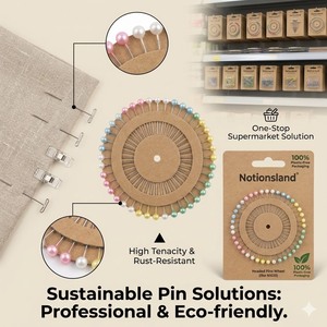 Épingles à tête perlée D&D, matériaux et accessoires de couture, fournitures de couture, <span class=keywords><strong>kit</strong></span> de couture artisanal, outil de couture, vente en gros - Product Image 1