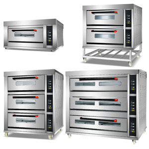 Commercial Bread Pizza Stainless Steel <strong>Bakery</strong> <strong>Machine</strong> Baking 2 Decks 4 Trays Gas and Electric Oven - Product Image 3