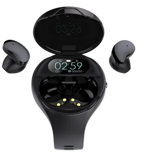 Pulseira inteligente de fábrica, smartwatch esportivo com fones de ouvido tws bt 3 em 1
