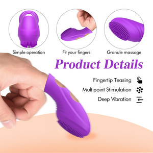 Stimulateur de plaisir sexuel pour couples, vibromasseur à balle, plaisir des doigts, préservatif, manchon pour doigts, vibrateurs pour femmes, stimulateur du clitoris - Product Image 3