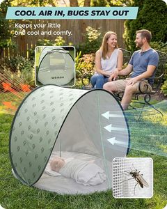 <span class=keywords><strong>Toldo</strong></span> de Protección UV para Bebés con Mosquitera, Sombrilla Portátil para Exteriores, Esencial para el Verano para Bebés y Niños Pequeños - Product Image 2