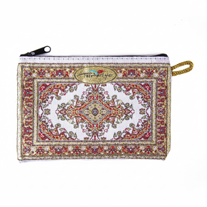 Monedero y Cartera Turcos Tejidos en Blanco y Rojo con Diseño de Alfombra y Tapete. Hecho en Turquía... Desde Turquía - Product Image 2