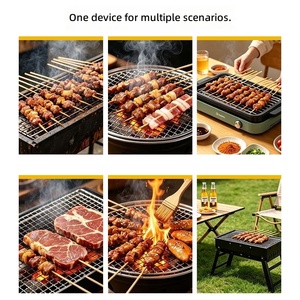 Brosse de nettoyage électrique rechargeable pour barbecue, grattoir rotatif en fil d'acier inoxydable pour la cuisson - Product Image 2