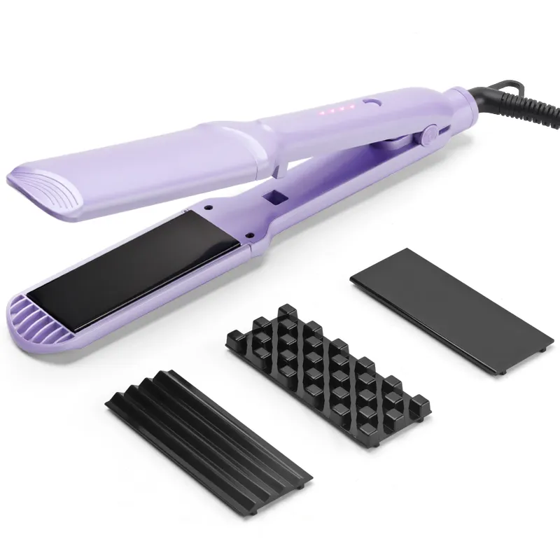 Wholesale 3 in 1 Flat Iron Ceramic Coating Professional Hair Straightener Electric Curler