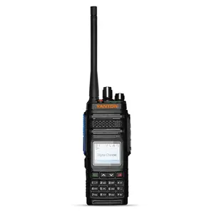 Transmisor de Radio digital VHF UHF de señal estable, inalámbrico, de largo alcance, portátil, el mejor Walkie Talkie DM-860, radio bidireccional