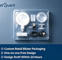 Plateau en plastique transparent personnalisé pour éclairage LED portable, accessoire de photographie pour diffusion en direct