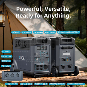 Station d'alimentation portable <span class=keywords><strong>solaire</strong></span> ABOK Ark3600 3600W IP65 en gros, système de panneaux solaires 3840 120-240V <span class=keywords><strong>400W</strong></span>, batterie LiFePO4 4000 cycles - Product Image 4