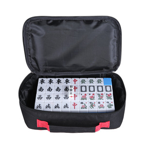Portable Mahjong Storage Handbag Oxford PU Cloth Carry <b>Bag</b> for All Size Mahjong Tiles - Product Image 4