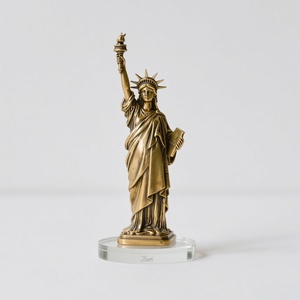 Tượng Nữ thần Tự do thiên thần cầm đuốc đang được giảm giá. Tượng kim loại, điêu khắc bằng đồng thau. - Product Image 3