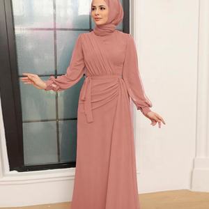 ชุดอาบายาสีขาวสำหรับผู้หญิงชุดมุสลิมสไตล์แฟชั่นใหม่ชุดอาบายาอิสลามมุสลิม - Product Image 6