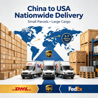 DHL FedEx UPS Transport Express Commercial de Chine vers les États-Unis Service de Transit Fiable