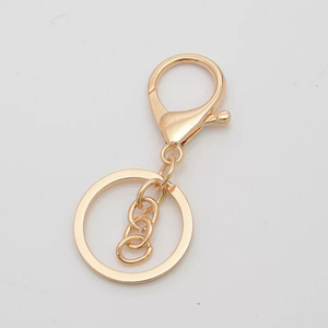 10pcs/bag Alloy KC Gold Keychain Clip Lobster Buckle Claw Clasp With Ring <strong>Loop</strong> DIY Jewelry Making Accessories - Product Image 6
