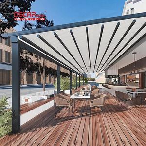 <span class=keywords><strong>Toldo</strong></span> Retráctil Plegable para Exteriores, Patio, Jardín, Balcón, con Función Motorizada y Diseño de Borde - Product Image 1