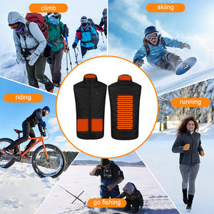 Veste d'hiver chauffante sans manches 4 zones de chauffage rechargeable <span class=keywords><strong>Gilet</strong></span> <span class=keywords><strong>chauffant</strong></span> pour femmes et hommes <span class=keywords><strong>Batterie</strong></span> non <span class=keywords><strong>incluse</strong></span> - Product Image 4