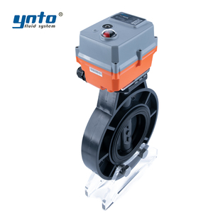 Ynto tùy chỉnh điện công nghiệp Van bướm kiểm soát dòng chảy DN50 PN10 cho nước & gas PVC PP uPVC chất liệu - Product Image 2