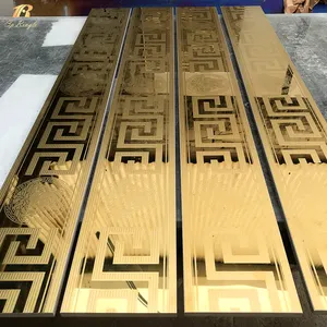 Springletile marocchino lucido lusso fantasia 3D gambia piastrelle design pavimento decorativo gres porcellanato oro piastrelle