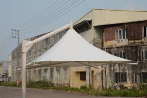 מודרני חיצוני פרגולה חופה של גוון פלדה מסגרת מתיחה מבנה נוף קרום בד גוון לגנים קמפינג - Product Image 2