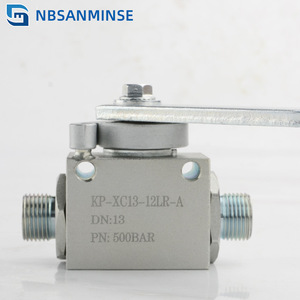 Vanne à bille manuelle haute pression 1/2 pouce en acier au carbone pour usage industriel hydraulique et pétrolier - Product Image 2