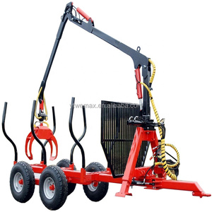 Transportador hidráulico de madera para tractor Forestier, remolque de troncos con pinza, componentes de núcleo de remolque de descarga hidráulica, engranaje de Motor - Product Image 2