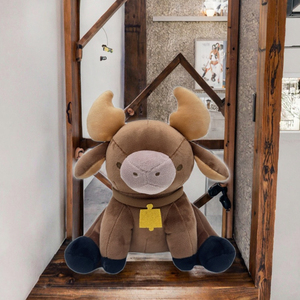 Nuovo Prodotto Transfrontaliero: Bambola Giocattolo a Forma di Vitello Seduto Marrone Super Morbido in Peluche, Ricamata, in Cotone PP, Antistress, per <span class=keywords><strong>Principesse</strong></span> - Product Image 3