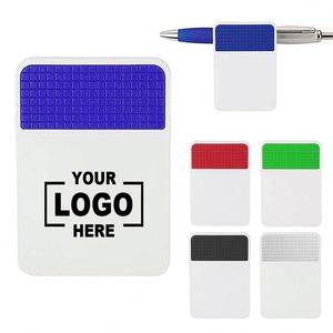 Clip magnétique carré multifonctionnel personnalisé avec porte-stylo, clip pour documents, clip magnétique promotionnel en plastique pour réfrigérateur - Product Image 1